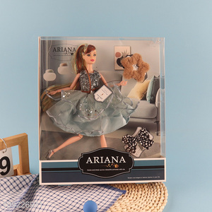 Factory direct sale 11inch fashion girls dress doll toys for gifts