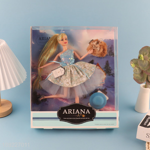 Online wholesale fashion princess doll beauty dress doll toys for girls