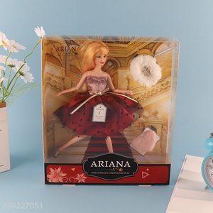 Yiwu market 11inch kids girls fashion doll princess dress doll toys