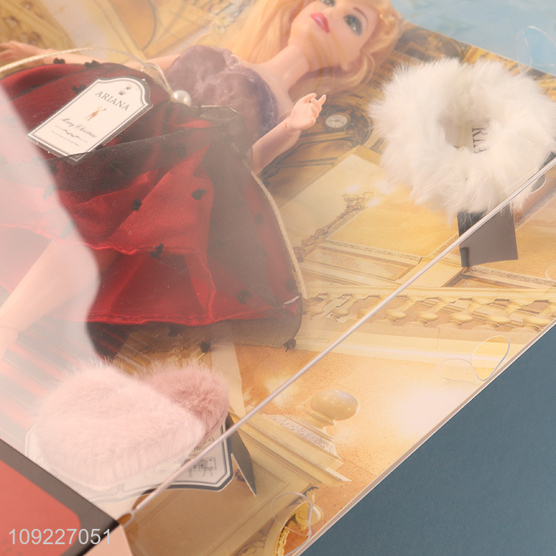 Yiwu market 11inch kids girls fashion doll princess dress doll toys