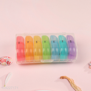 Good Quality 7-Day Pill Organizer Box 2 Times A Day Travel Pill Box