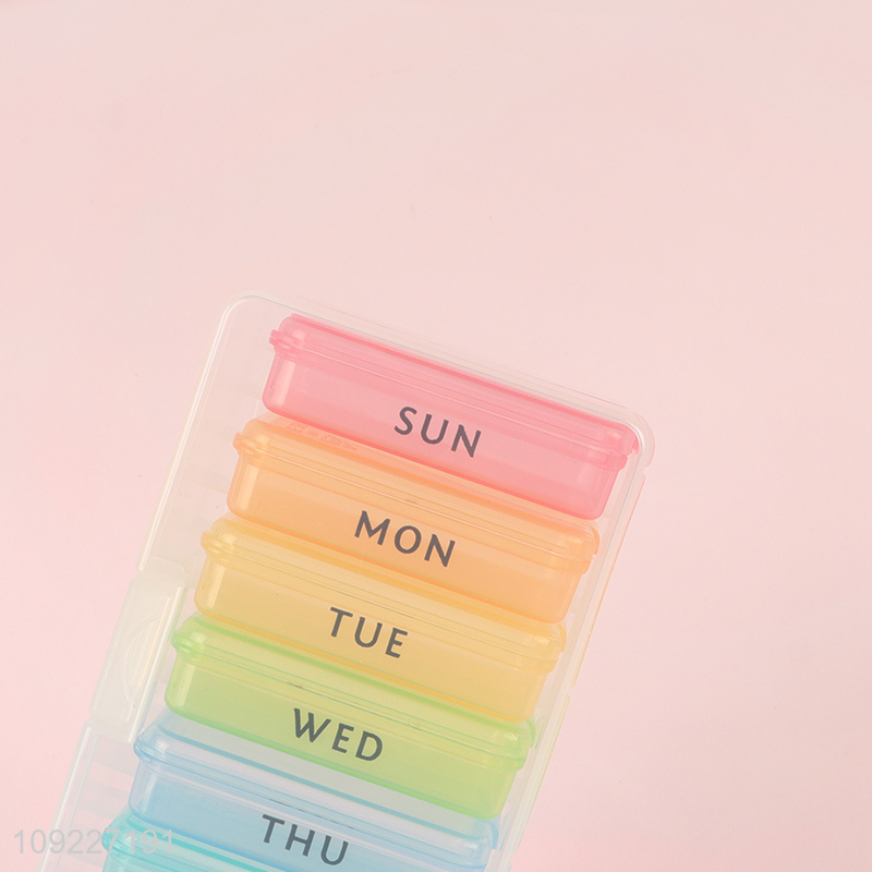 Hot Selling 7-Day Pill Organizer Box Daily Pill Case Medicine Box