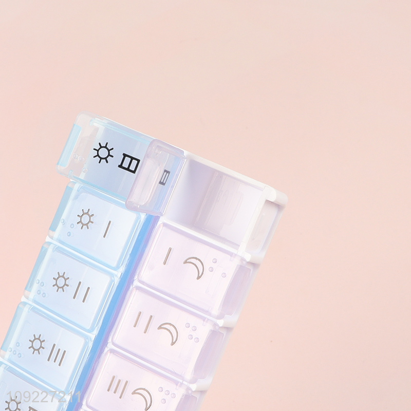 New Product Weekly Pill Organizer 2 Times A Day Travel Pill Organizer