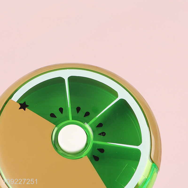 Wholesale Mini 7-Day Pill Case Cute Fruit Style Travel Pill Organizer