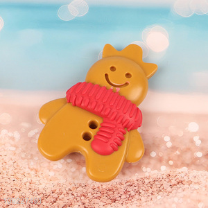 Wholesale Gingerbread Man Shaped <em>Dog</em> Teething <em>Toys</em> Puppy Chew <em>Toys</em>