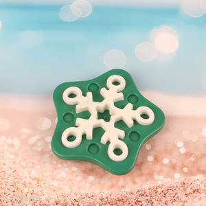 New Product Snowflake Shaped <em>Dog</em> Teething <em>Toys</em> Squeaky <em>Dog</em> <em>Toys</em>