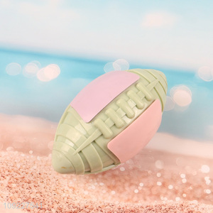 Good Quality Squeaky Dog Toy Rugby Bite Resistant Dog Toy Ball