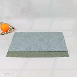 Online Wholesale Artificial Leather Placemats Non-Slip Heat Resistant Table Mats
