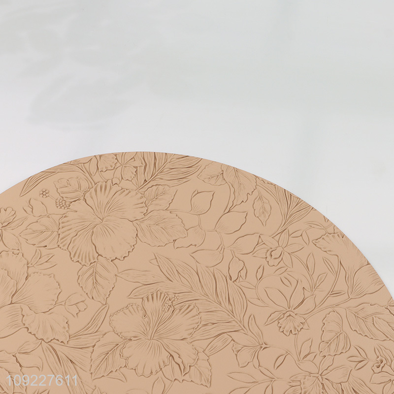 Good Quality Faux Leather Placemats Heat Resistant Dining Table Place Mats