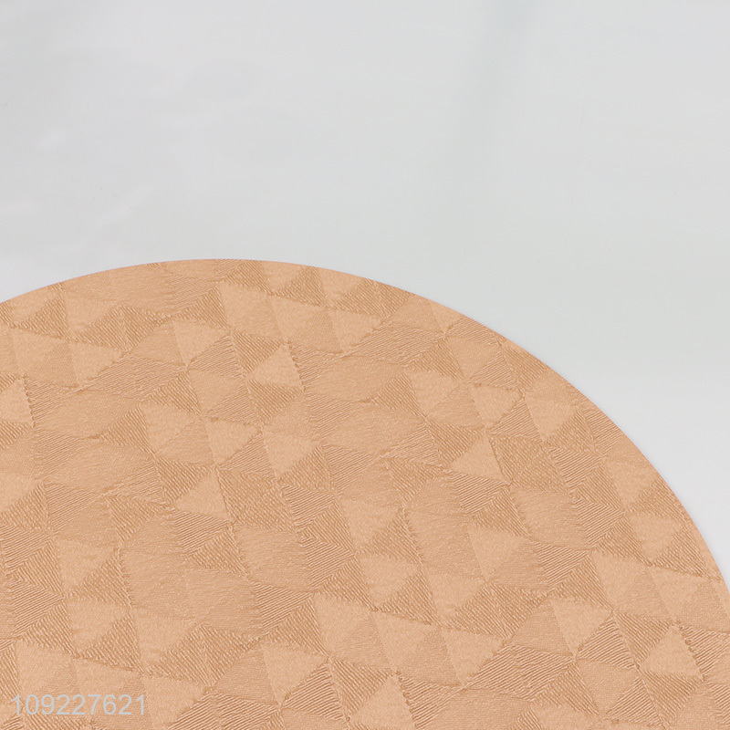 New Arrival Artificial Leather Placemats Waterproof Faux Leather Place Mats