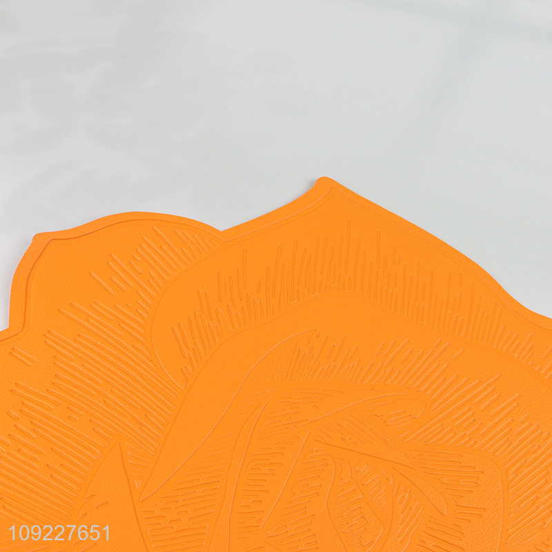 New Product Faux Leather Placemats Washable Wipeable Waterproof Table Mats