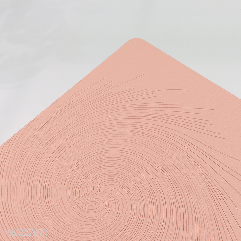 China Imports Faux Leather Placemats Non-Slip Placemats for Home and Restaurant