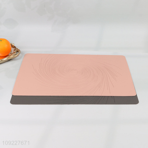 China Imports Faux Leather Placemats Non-Slip Placemats for Home and Restaurant