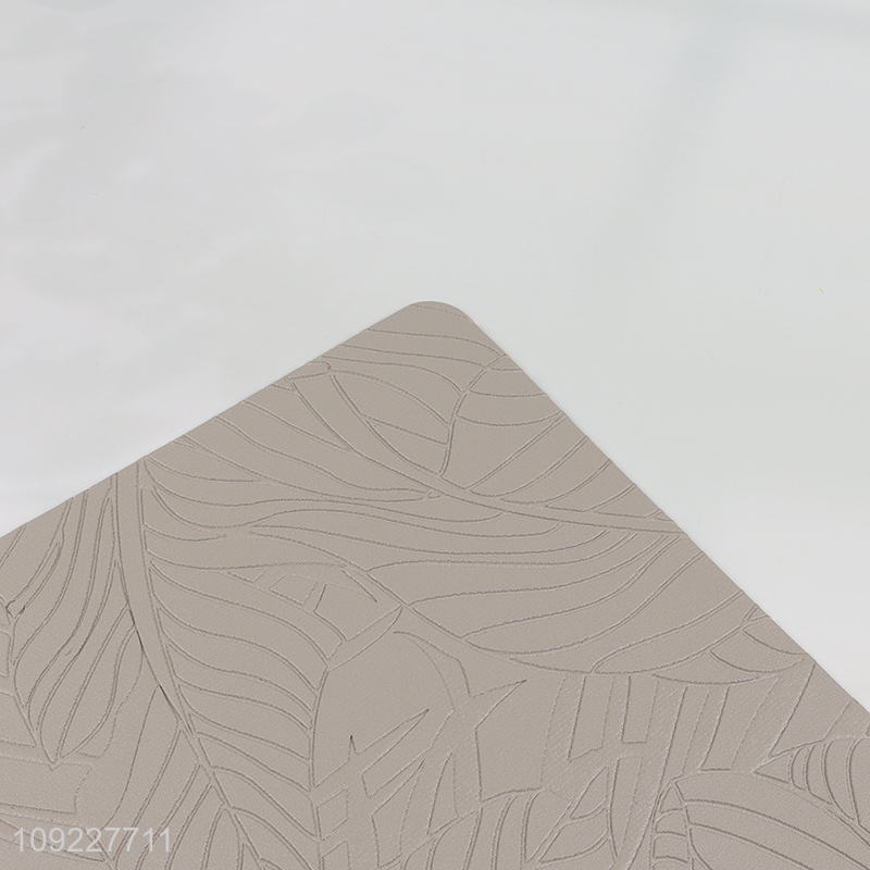 New Arrival Faux Leather Placemats Heat Resistant Dining Table Place Mats