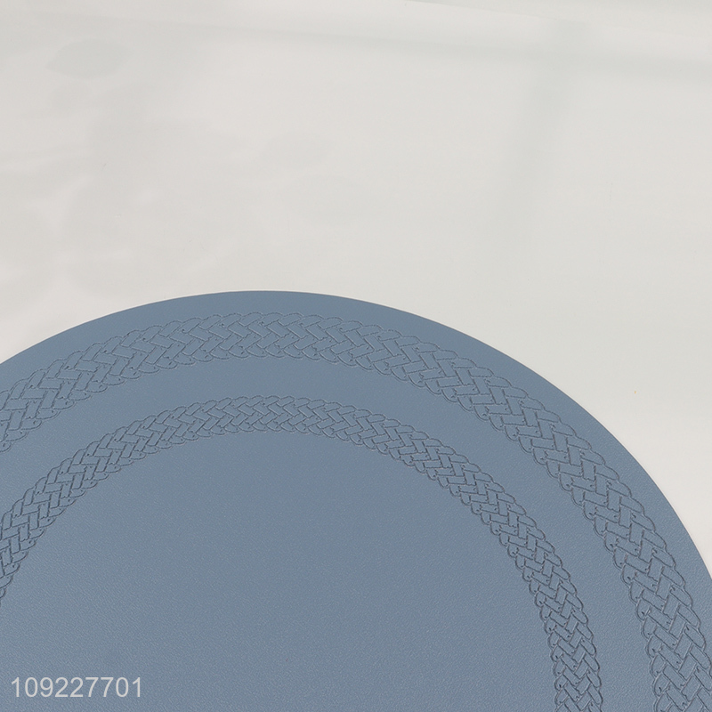 Good Quality Artificial Leather Placemats Non-Slip Heat Resistant Table Mats