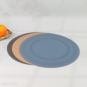 Good Quality Artificial Leather Placemats Non-Slip Heat Resistant Table Mats