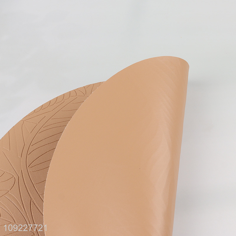 Hot Selling Artificial Leather Placemats Waterproof Faux Leather Place Mats
