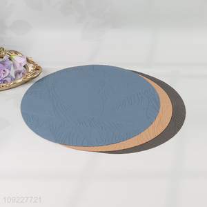 Hot Selling Artificial Leather Placemats Waterproof Faux Leather Place Mats