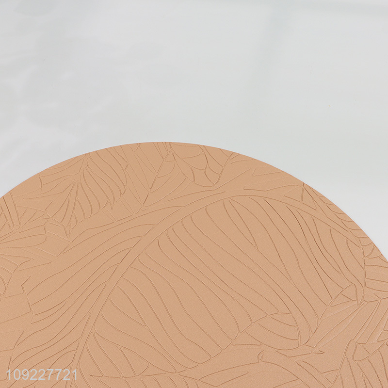 Hot Selling Artificial Leather Placemats Waterproof Faux Leather Place Mats