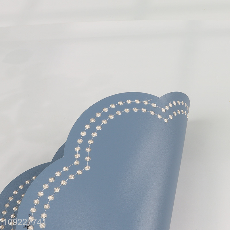 New Product Heat Resistant Faux Leather Placemats for Kitchen & Dining Table