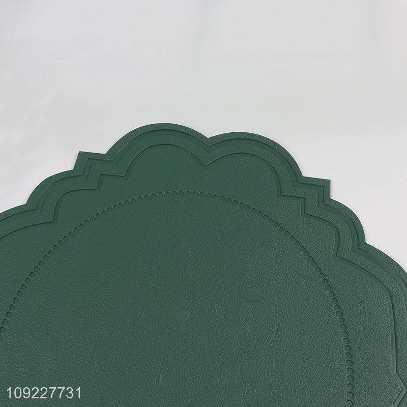 High Quality Faux Leather Placemats Heat Resistant Placemats for Kitchen Table