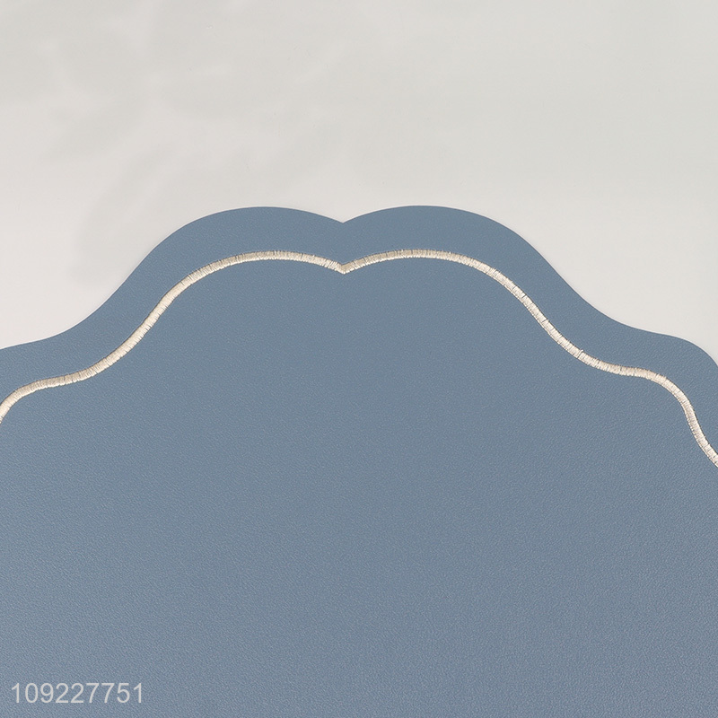 Factory Price Faux Leather Placemats Washable Wipeable Waterproof Table Mats