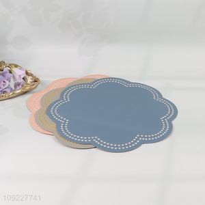 New Product Heat Resistant Faux Leather Placemats for Kitchen & Dining Table