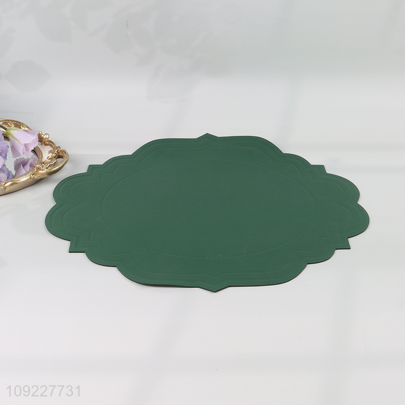 High Quality Faux Leather Placemats Heat Resistant Placemats for Kitchen Table