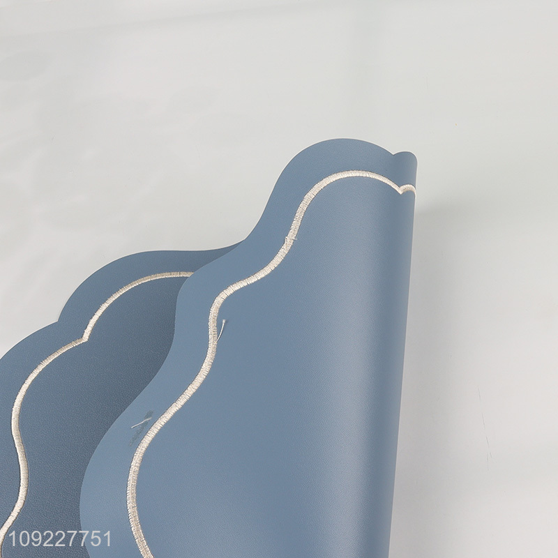 Factory Price Faux Leather Placemats Washable Wipeable Waterproof Table Mats