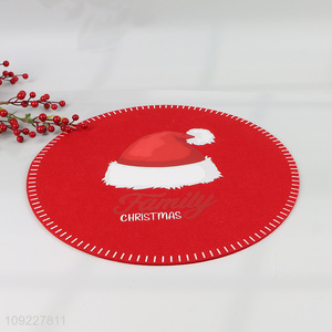 Hot Selling Christmas Felt Placemats Heat Resistant Non-Slip Felt Table Mats