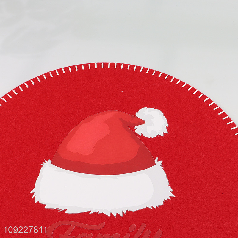 Hot Selling Christmas Felt Placemats Heat Resistant Non-Slip Felt Table Mats