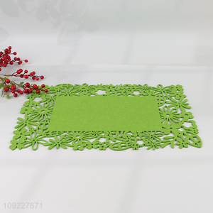 Wholesale Hollow Out Felt <em>Placemat</em> Heat Resistant Dining Table Place Mats