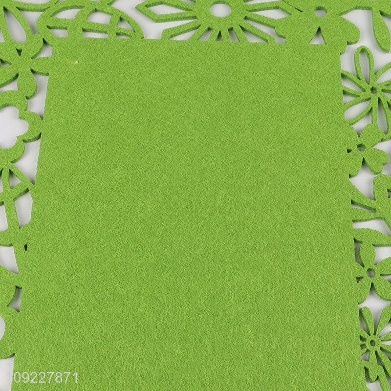 Wholesale Hollow Out Felt Placemat Heat Resistant Dining Table Place Mats
