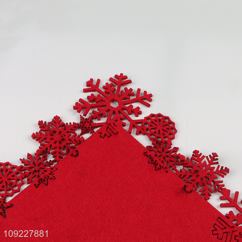 Good Quality Snowflake Placemats Christmas Felt Placemats Xmas Table Mats