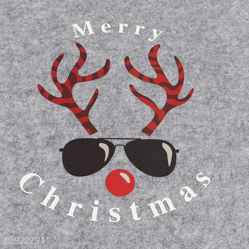 High Quality Christmas Felt Place Mats Durable Non-Slip Dining Table Placemats