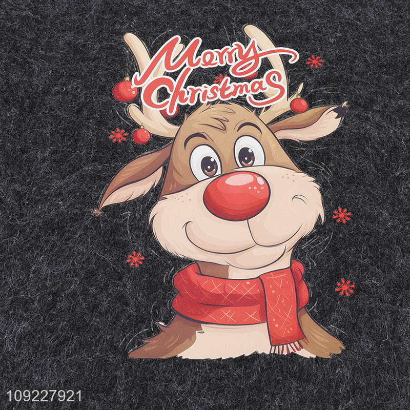 New Product Christmas Felt Place Mats Anti-Slip Washable Placemats for Table Decor