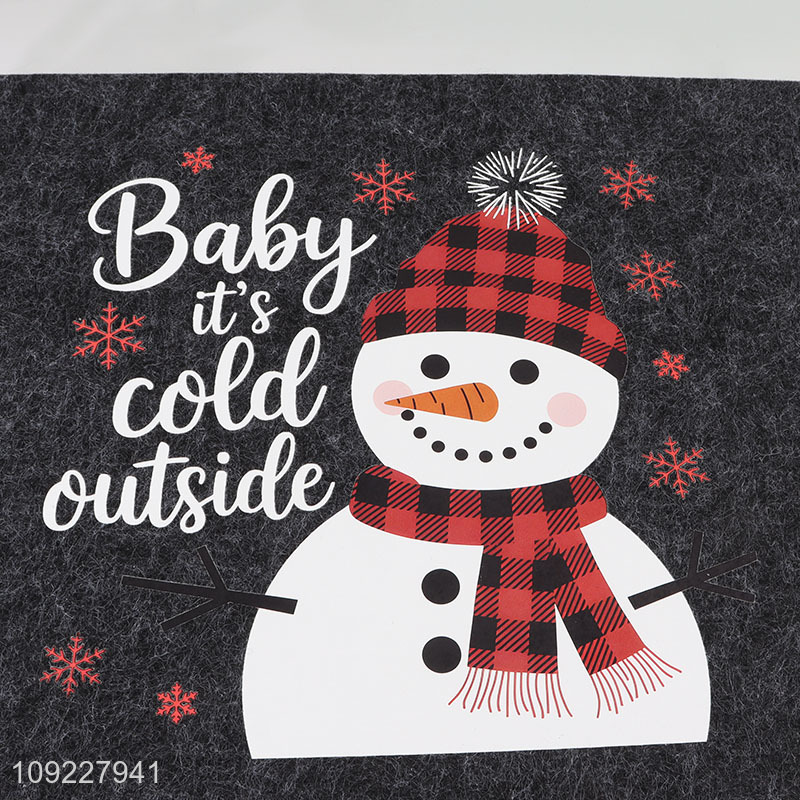 Popular Product Christmas Felt Placemats Anti-Slip Heat Resistant Table Place Mats