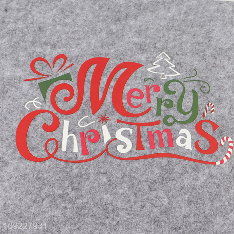 Factory Price Christmas Felt Placemats Non-Slip Table Mats for Dining Table Decor