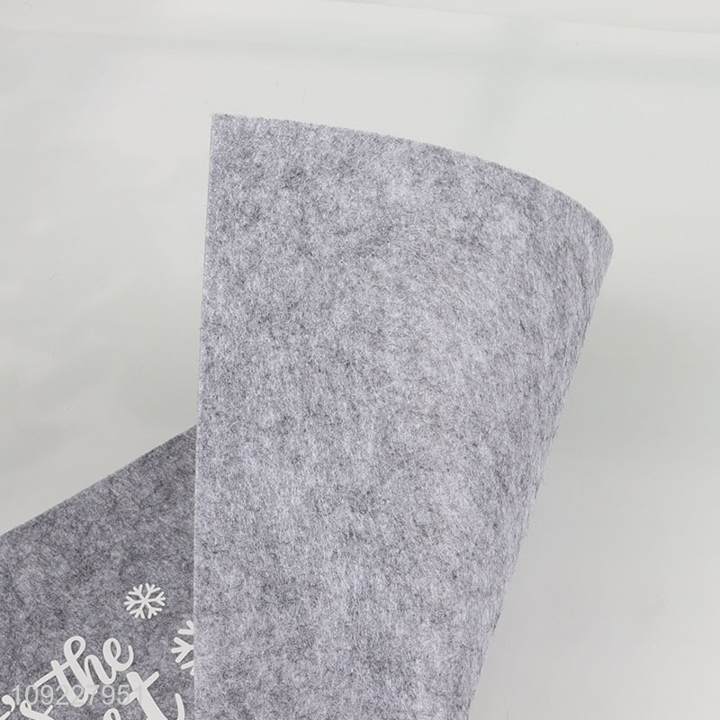 Factory Supply Christmas Felt Place Mats Heat Resistant Dining Table Place Mats