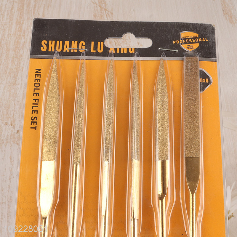 New Product 6-Piece Diamond Needle Filet Set for Wood Metal Plastic