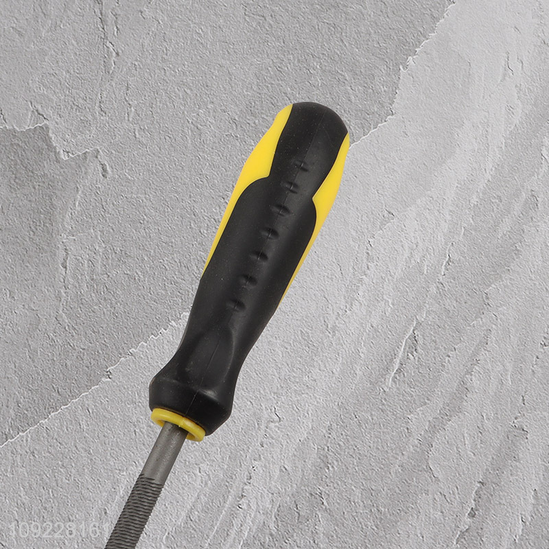 Low Price Round Carbon Steel Hand File with Comfort Grip Handle