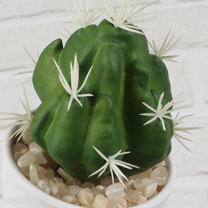 Factory Supply Fake Cactus Plants Artitificial Potted Plants for Shelf Decor