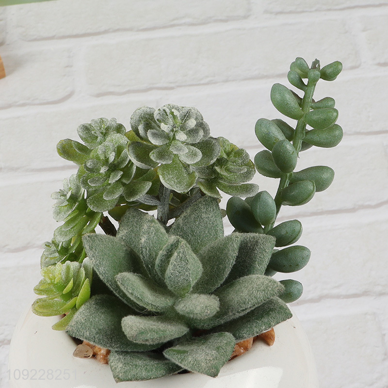 China Imports Fake Succulent Plants Artificial Potted Plants for Bathroom Decor