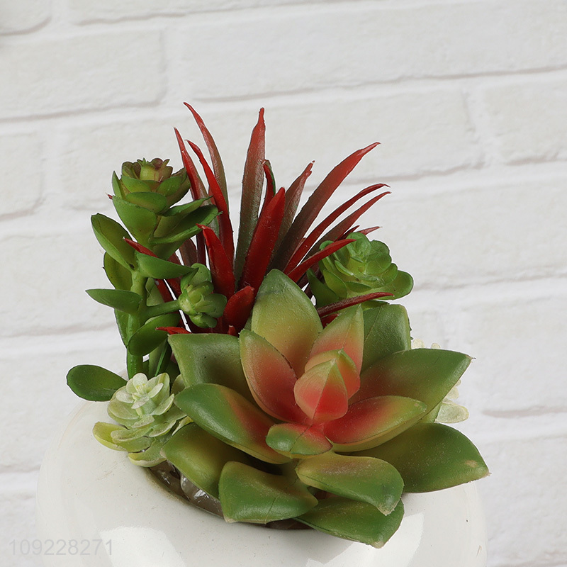 High Quality Artitificial Succulent Potted Plants for Home Office Table Decor