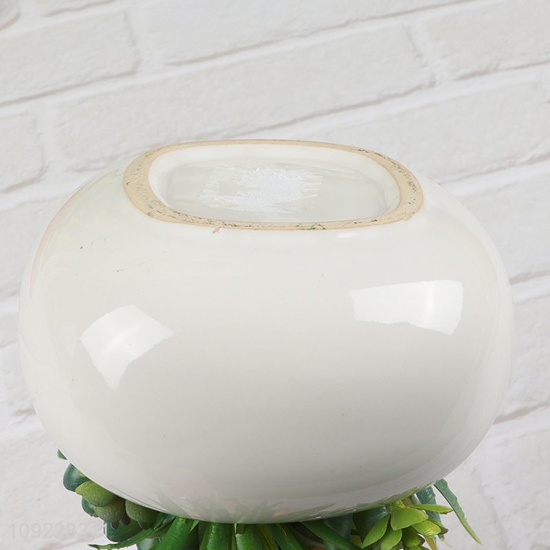 Online Wholesale Fake Succulent Plants Artitificial Potted Plants for Shelf Decor