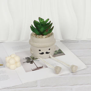Factory Price Fake Succulent Plants Artitificial Potted Plants for Garden Decor