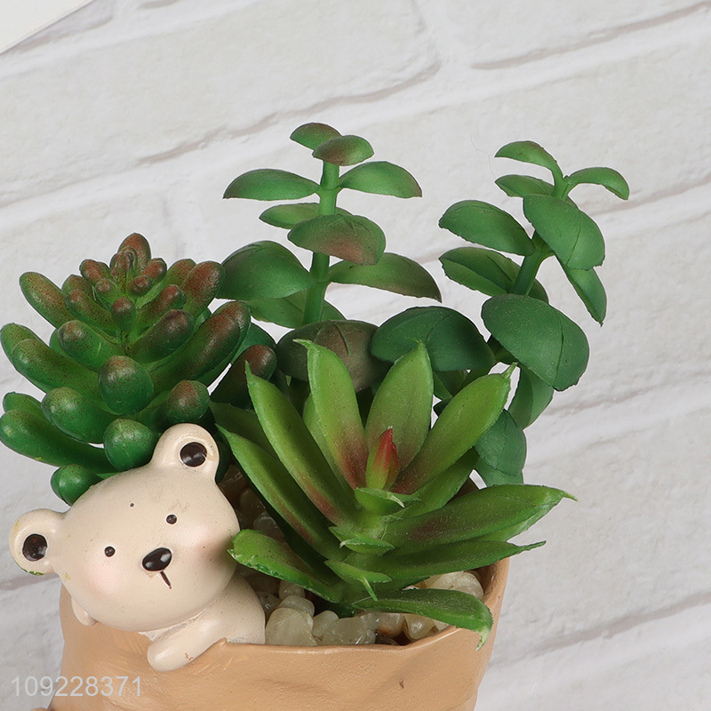 Good Quality Artitificial Potted Plants Faux Succulent Plants for Table Decor