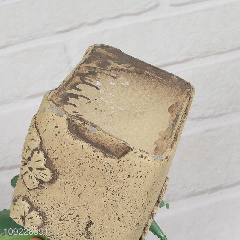 Factory Supply Small Artificial Potted Plants Faux Succulent Plants Fake Plants