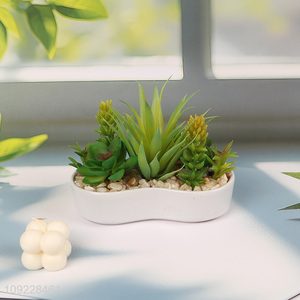 Good Quality Small Artificial Succulent Faux Potted Succulent Plants Fake Plants