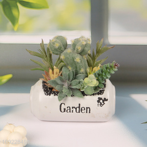 Online Wholesale Small Artificial Potted Plants Faux Potted Plants Fake Plants